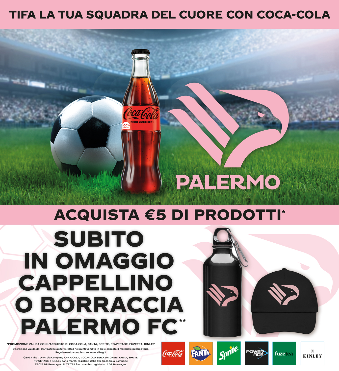 Palermo FC – Tifa la squadra del tuo cuore con Coca-Cola !