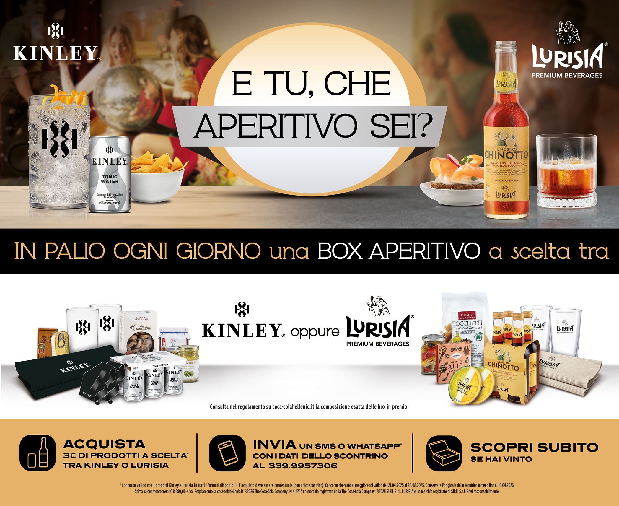 VINCI UN FANTASTICO BOX APERITIVO CON LURISIA E KINLEY !