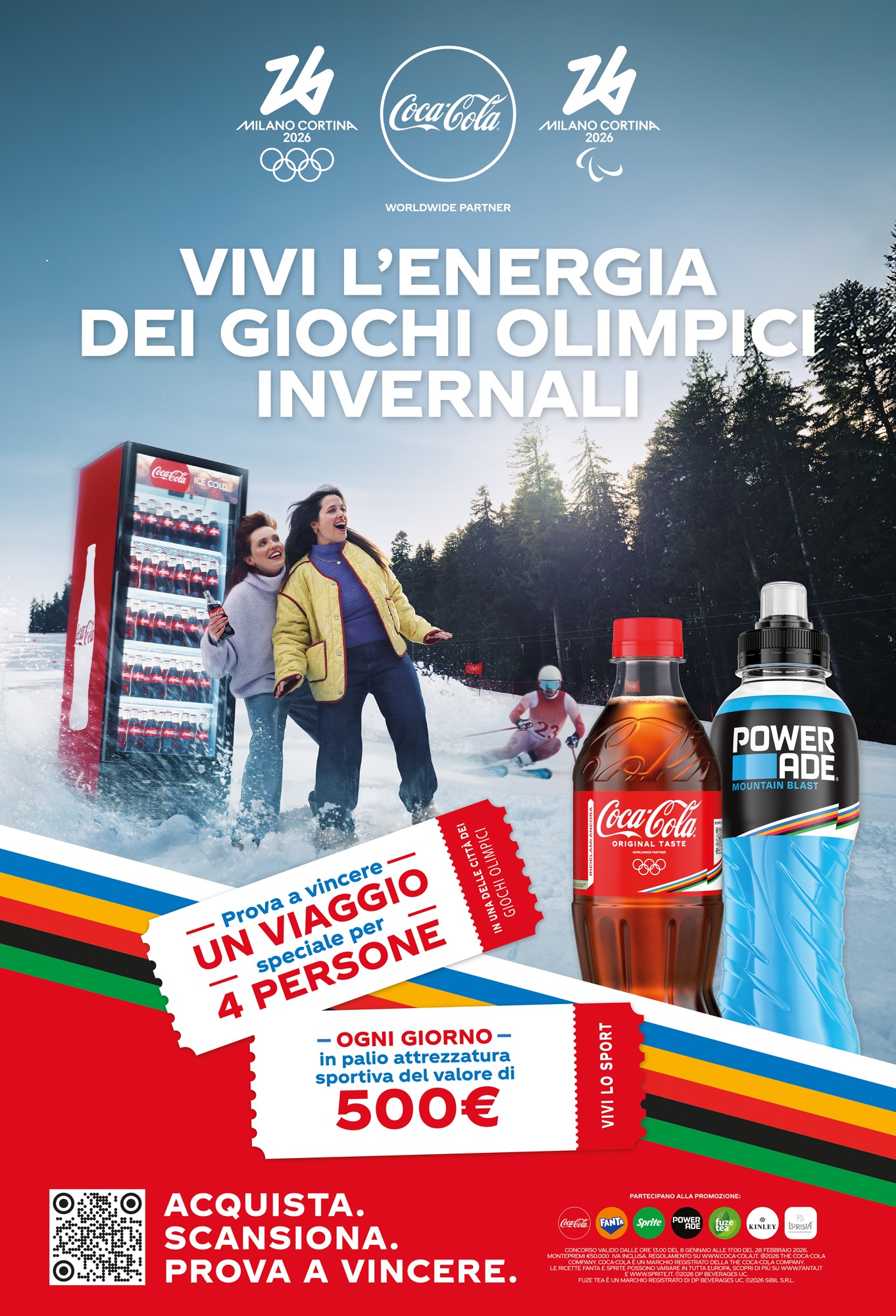 VIVI L’ENERGIA DEI GIOCHI OLIMPICI INVERNALI CON COCA-COLA !