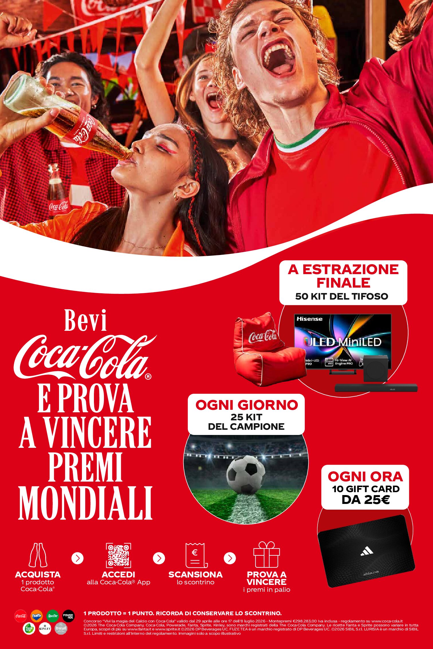 Vinci la magia del Calcio con Coca-Cola