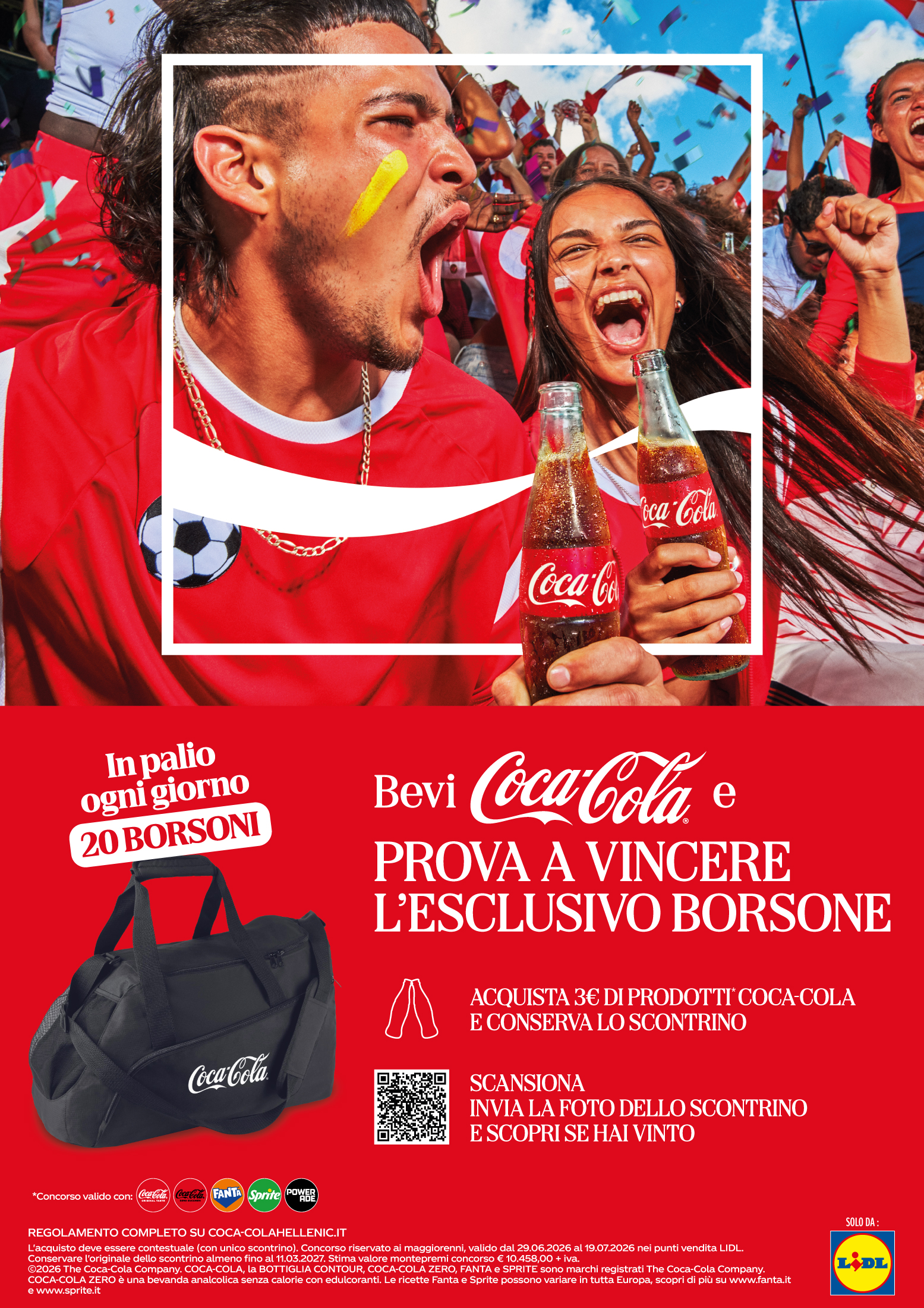BEVI COCA-COLA E PROVA A VINCERE L’ESCLUSIVO BORSONE CON LIDL