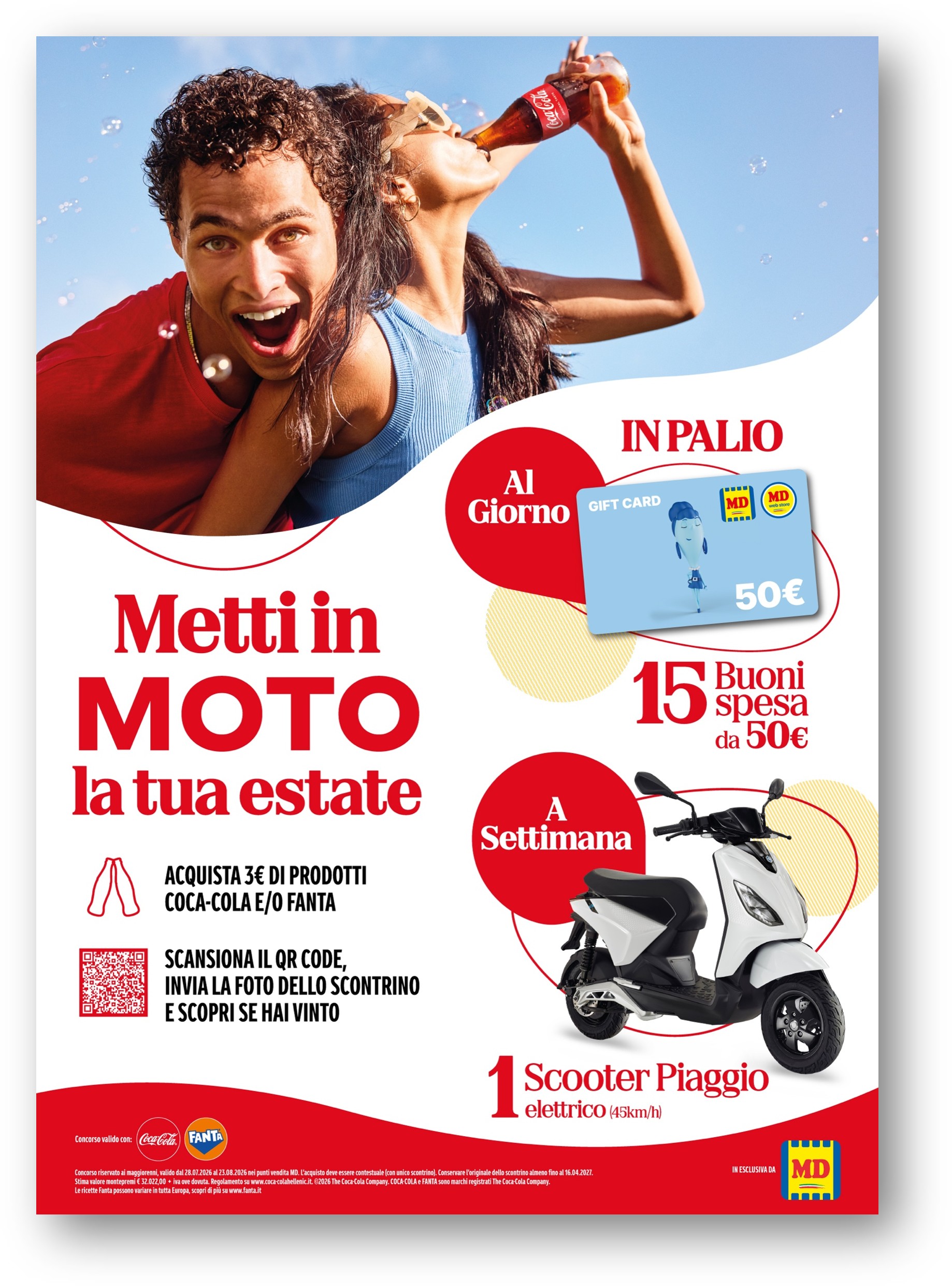 METTI IN MOTO LA TUA ESTATE CON COCA-COLA E MD !